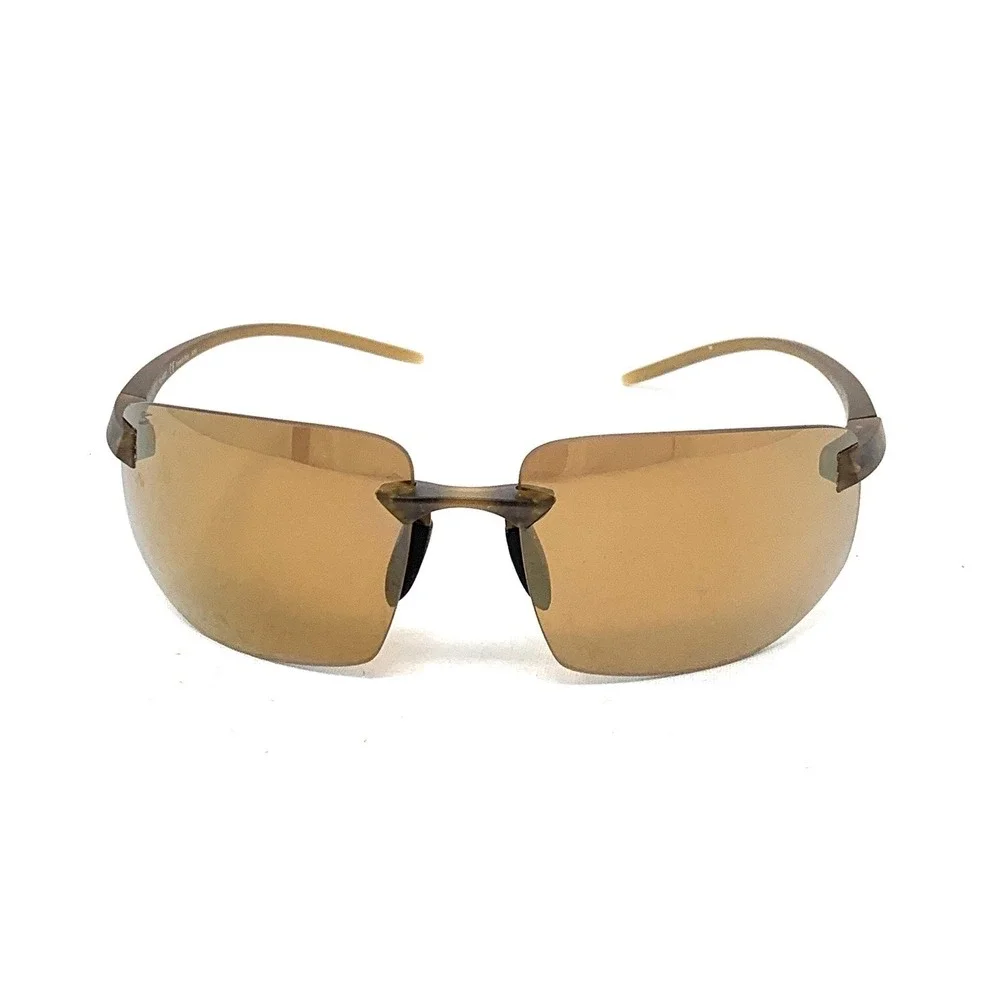 SERENGETI Lupton SS553001 Light Brown Gold Polarized Wrap Sunglasses 67mm Wrap
